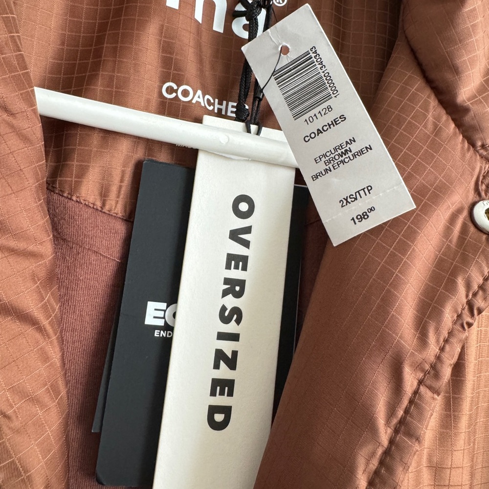 Aritzia TNA Brown Oversized Coaches Jacket - Picture 7 of 9